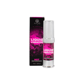 Liquide vibrant effet chauffant arôme fraise à la crème unisexe 15ml 